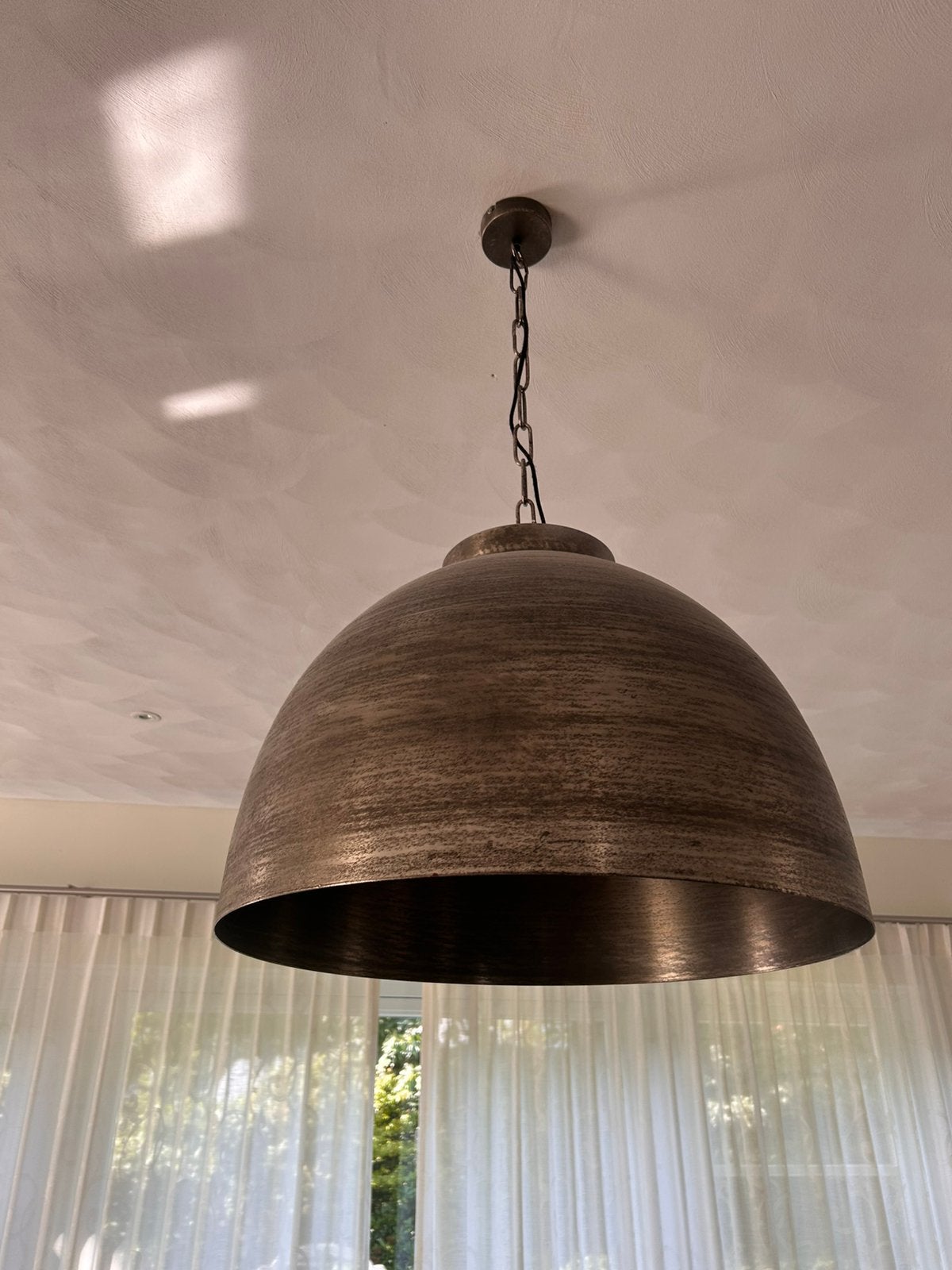 Grote Metalen hanglamp van Loods 5, Ophalen, Zo goed als nieuw