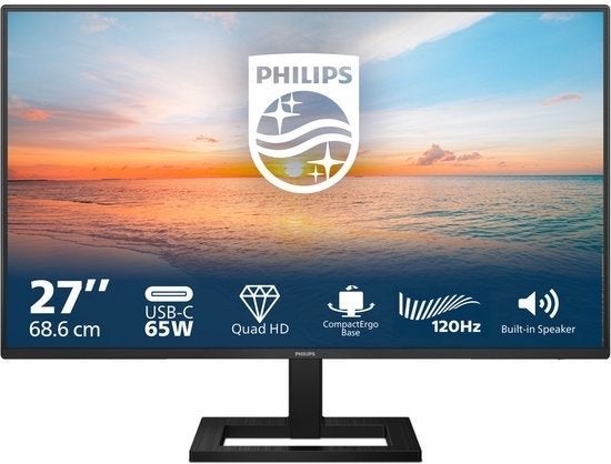 Philips 27" Quad HD Monitor met USB-C en 120Hz, Computers en Software, Monitoren, Gaming, HDMI, 101 t/m 150 Hz, Ophalen of Verzenden