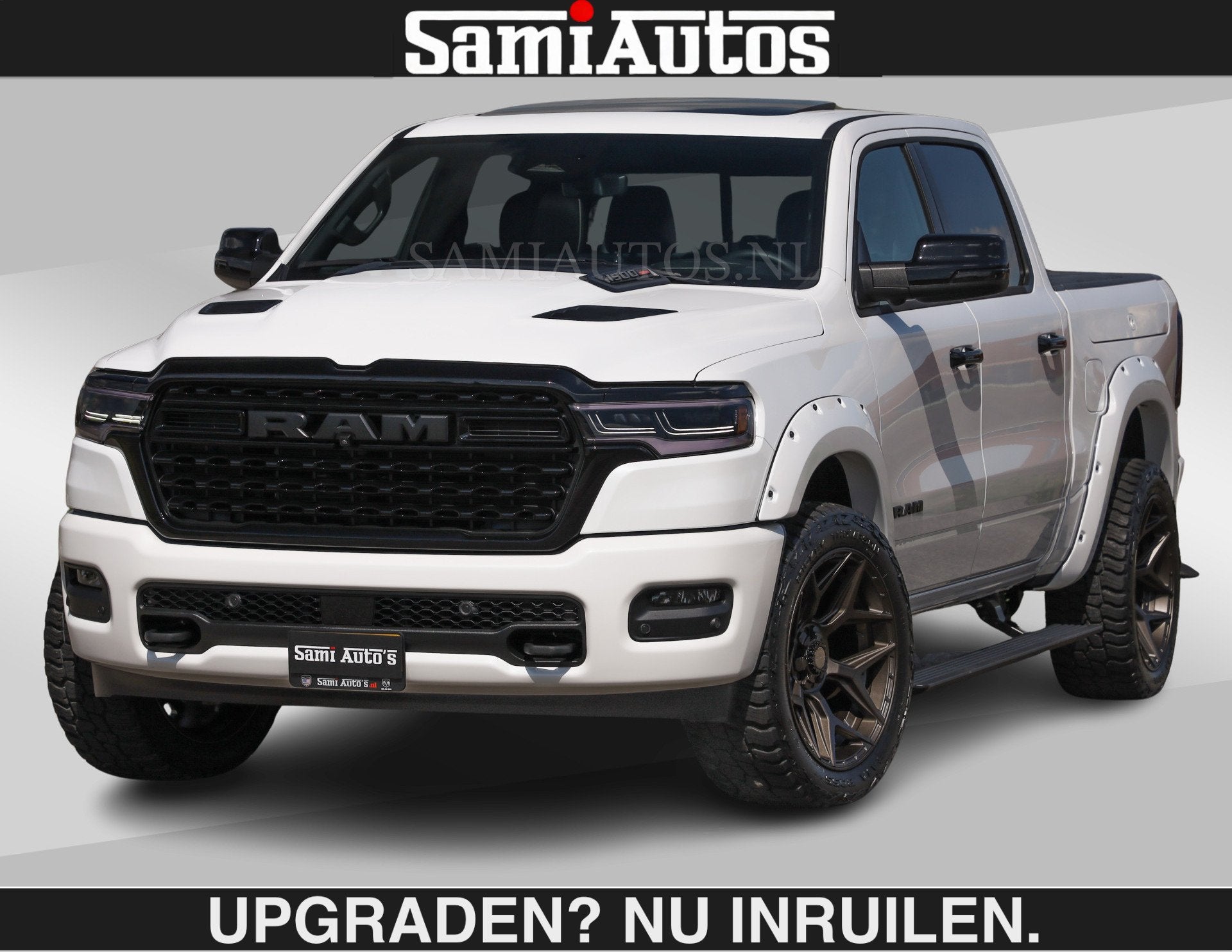 Dodge Ram LIMITED H.O 540 PK 706Nm | €84950,- excl | Massa, Auto's, Automaat, Dealer onderhouden, Met garantie (alle), Wit