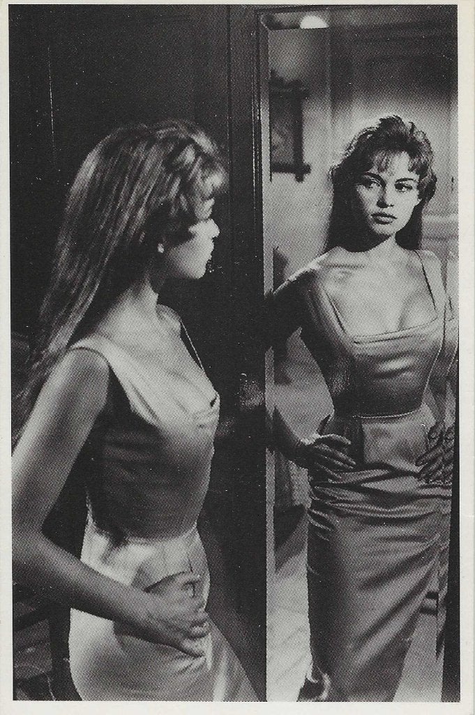 Filmsterren ansichtkaart Brigitte Bardot 1955, Verzenden, 1940 tot 1960, Ongelopen, Sterren en Beroemdheden