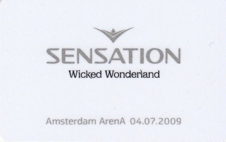 ArenA kaart A106.01b Sensation Wicked Wonderland V.I.P., Ophalen of Verzenden, Nederland