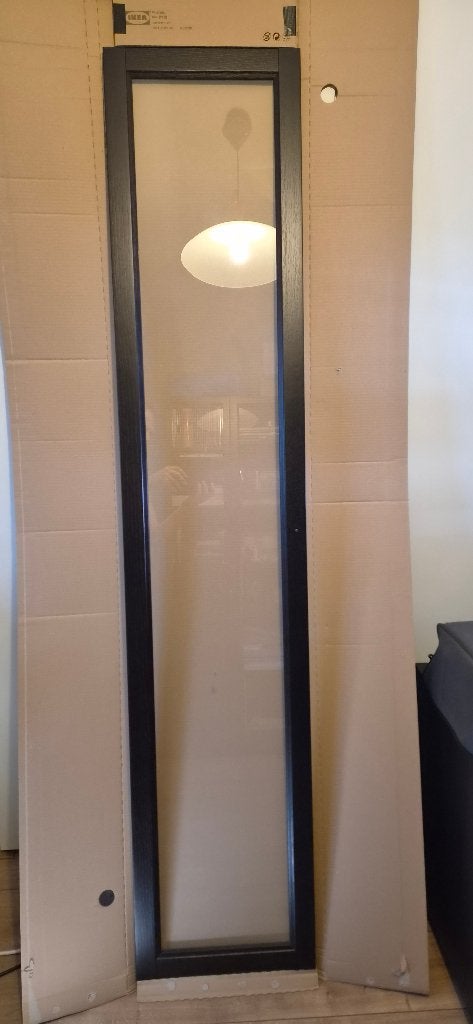 IKEA Billy boekenkast DEUR (zwartbruin), Ophalen, Minder dan 50 cm, Gebruikt, Glas