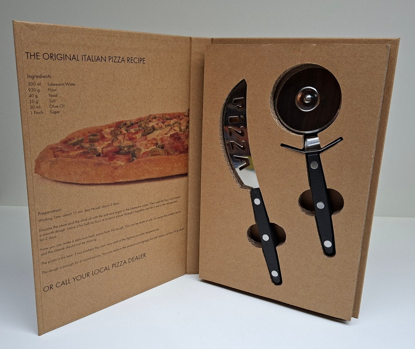 Zeller Pizzasnijder set met pizza mes en roller., Ophalen of Verzenden, Nieuw