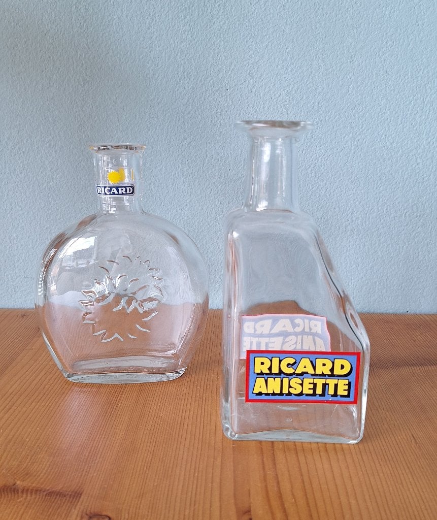 Brocante Ricard Anisette flessen (los of per set), Antiek en Kunst, Ophalen of Verzenden