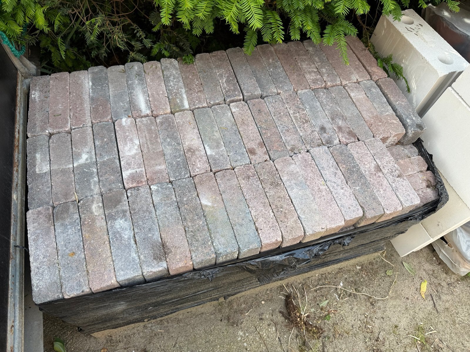 gratis af te halen, betonnen klinkers 490 stuks, Ophalen, Gebruikt, Klinkers, 5 tot 10 m²