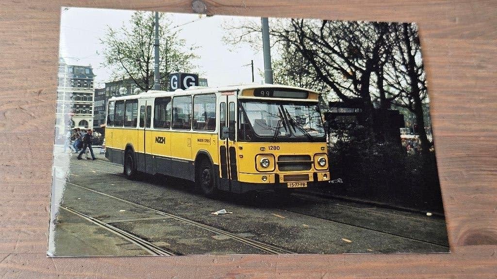 Foto BUS NZH Haarlem 1280, Verzamelen, Verzenden, Gebruikt, Bus of Metro, Overige typen