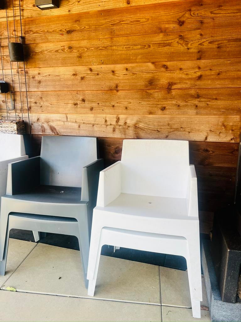 Box stoelen, Tuin en Terras, Tuinstoelen, Ophalen of Verzenden, Zo goed als nieuw, Kunststof