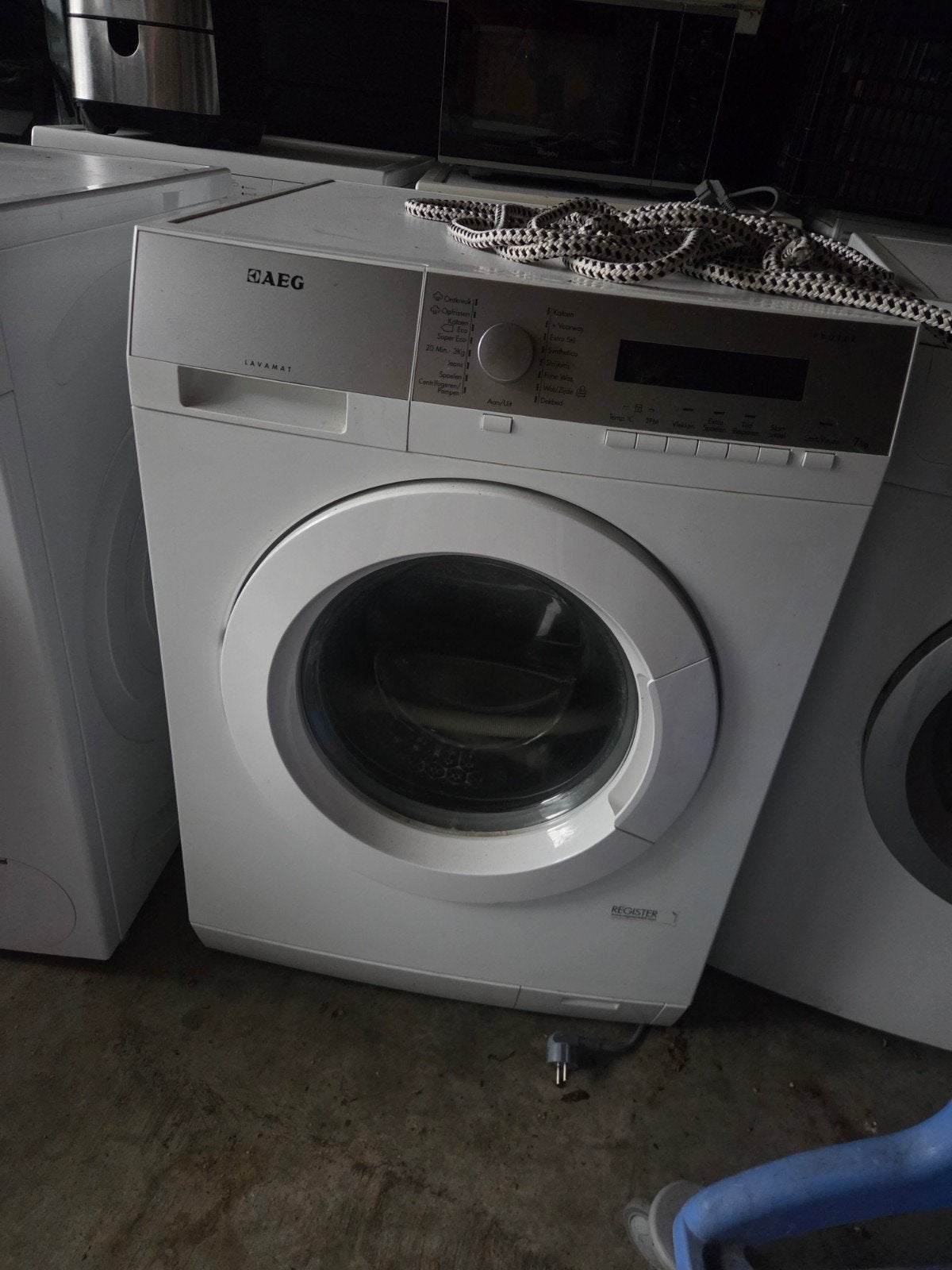 AEG wasmachine, Ophalen, Gebruikt, Energieklasse A of zuiniger, Voorlader