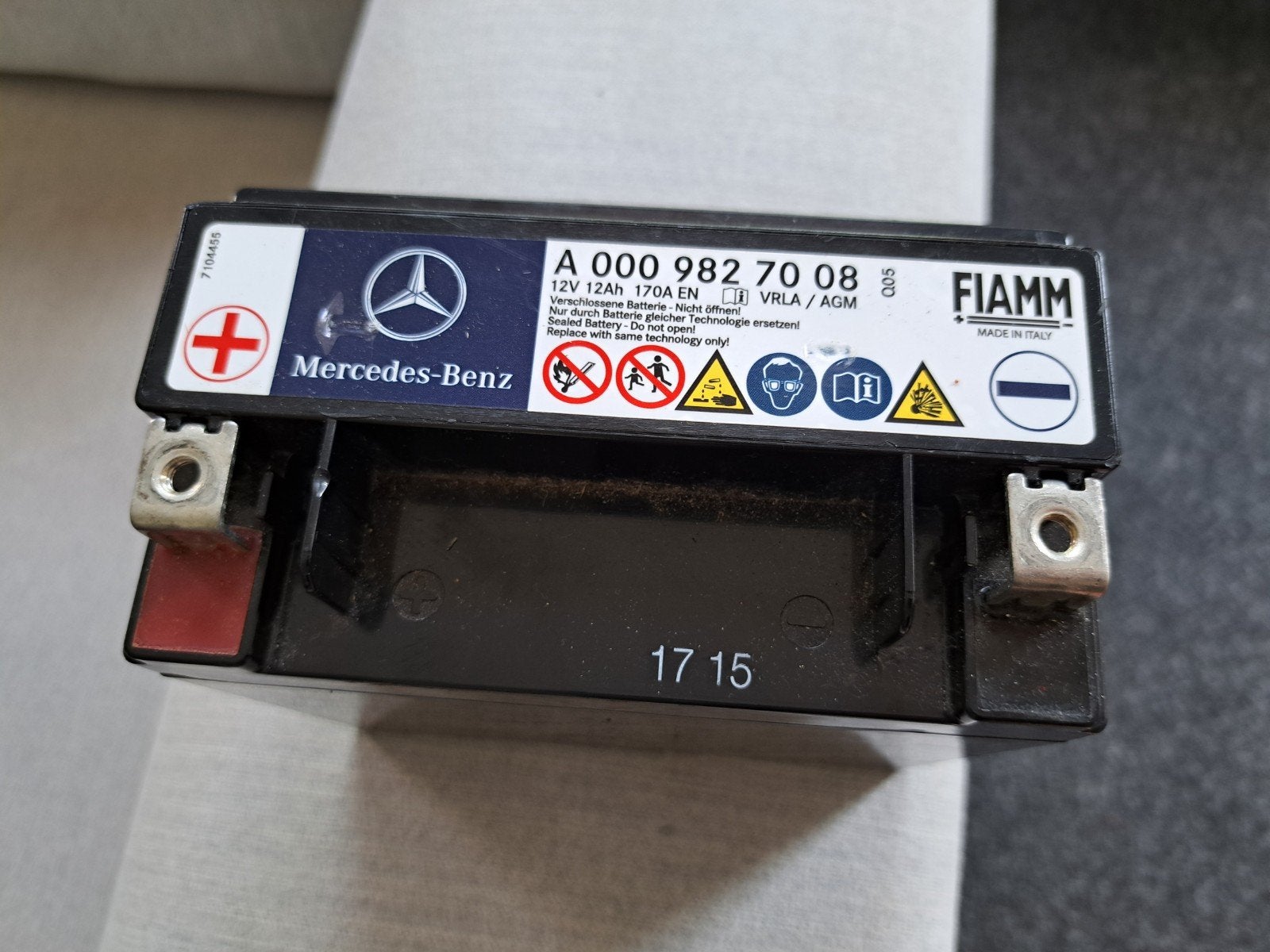 Mercedes support Accu A0009827008, Ophalen, Gebruikt, Mercedes-Benz