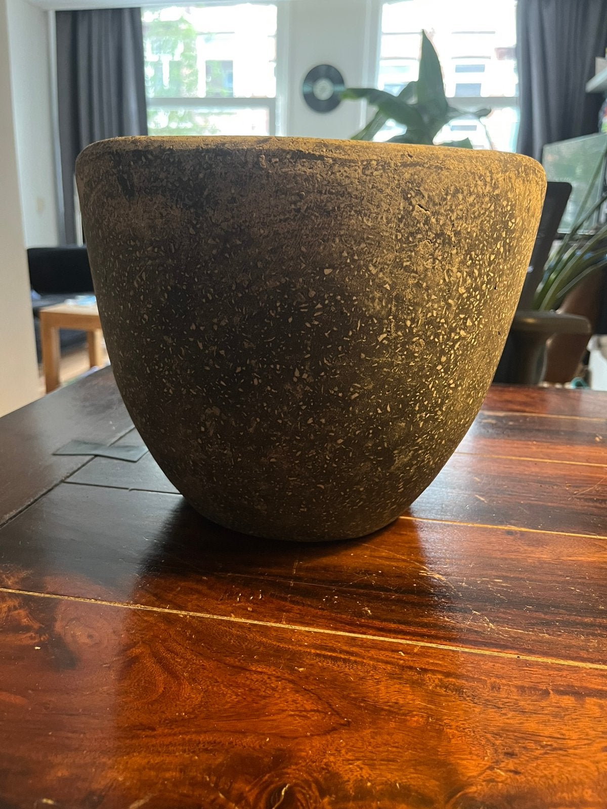 Granito plantenpot, Overige materialen, Rond, Zo goed als nieuw, Minder dan 40 cm