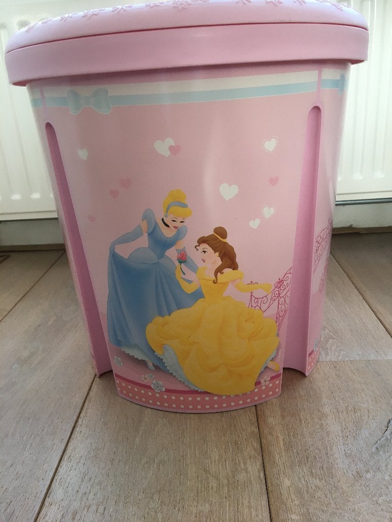 Disney Princess opbergton van Curver | lichtroze, Gebruikt, Overige merken, Ophalen of Verzenden, Opbergmeubel