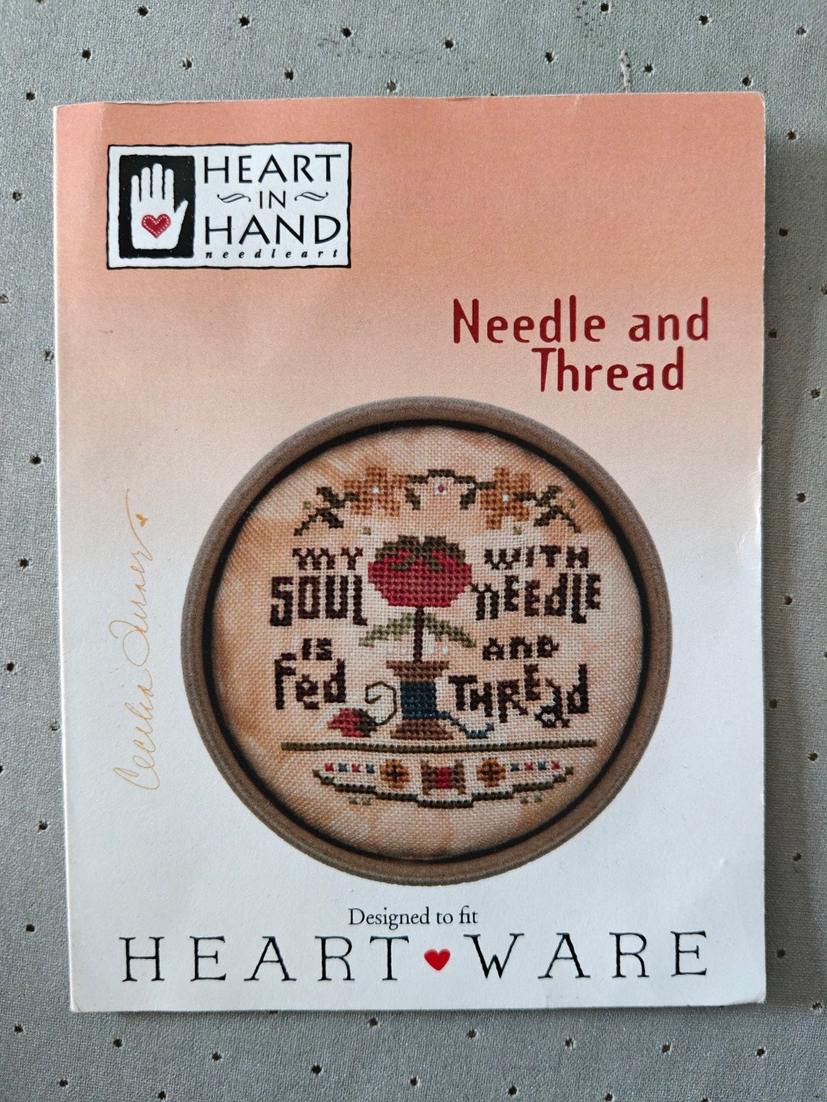 Heart in Hand borduurpatroon Needle and Thread, Ophalen of Verzenden, Nieuw, Handborduren, Patroon
