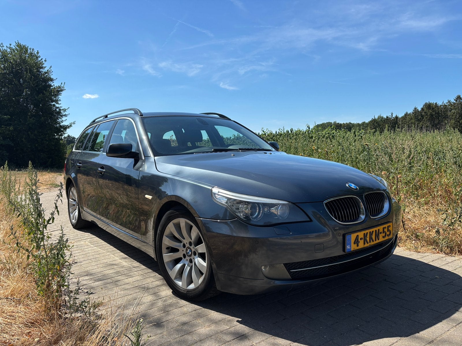 BMW 523i Touring High Executive | Youngtimer, Auto's, BMW, 1800 kg, Stationwagon, Automatische klimaatregeling, Grijs