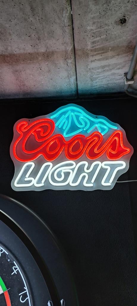 Coors Light Lichtreclame - Neon LED Sign, Ophalen of Verzenden, Zo goed als nieuw