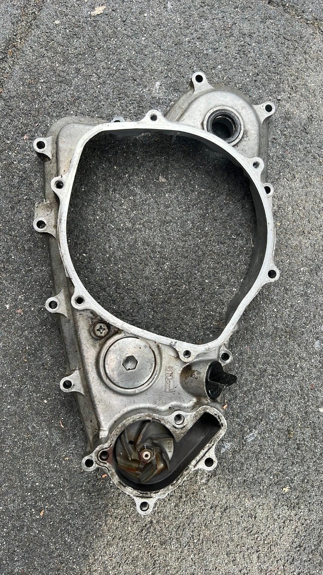 Rechter carterhelft Honda CRF450R (2002-2008, Ophalen of Verzenden, Gebruikt