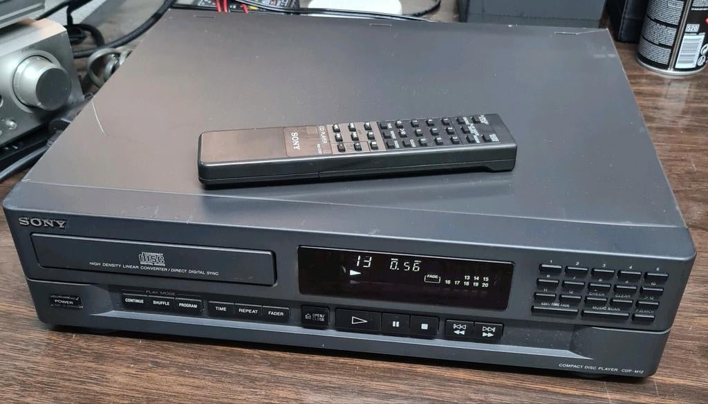 Sony cd speler cdp-m12 + afstandsbediening, Audio, Tv en Foto, Cd-spelers, Ophalen of Verzenden, Sony