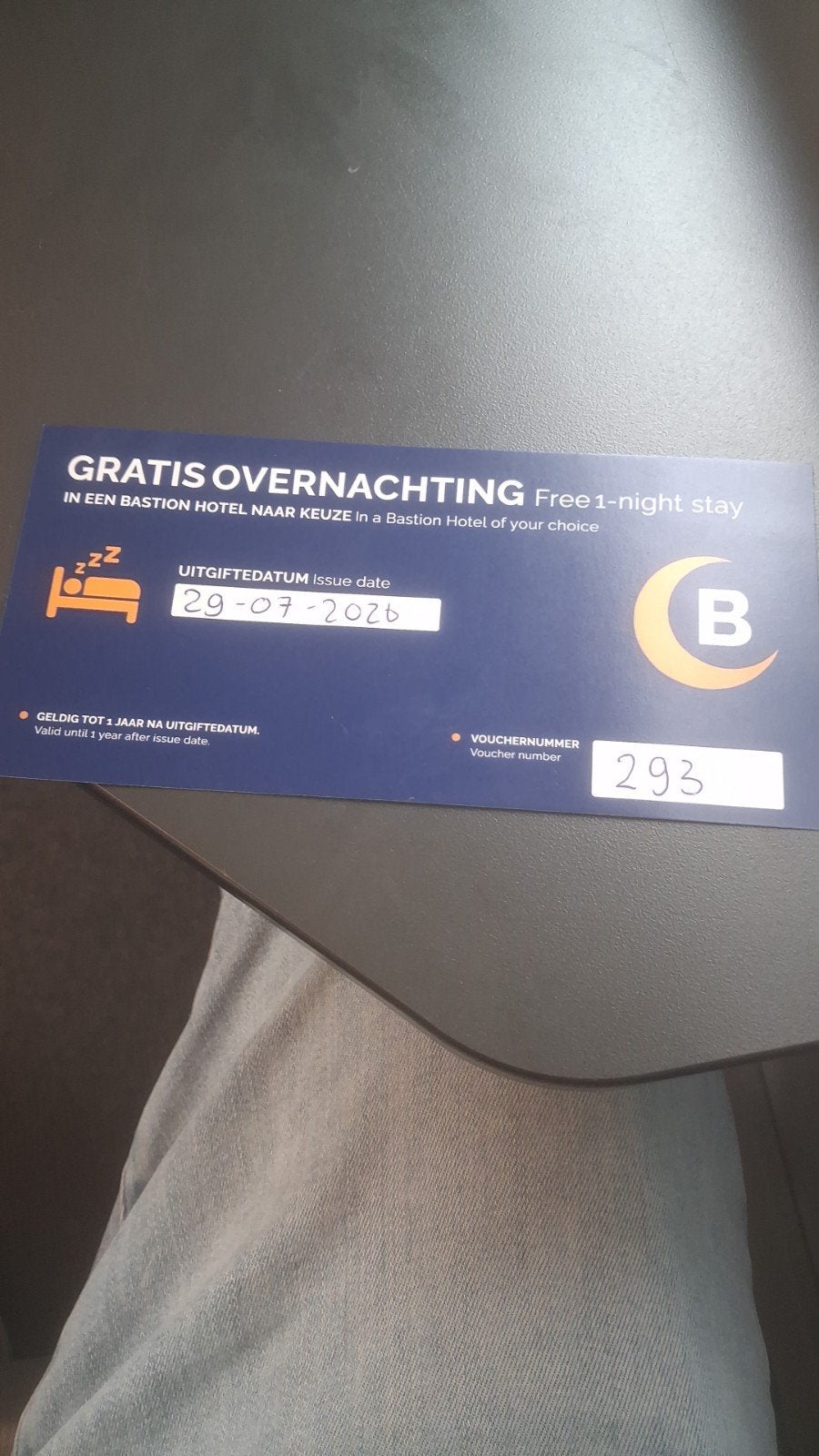 Bastion Hotel Voucher overnachting 2 personen incl ontbijt, Tickets en Kaartjes, Twee personen, 1 overnachting