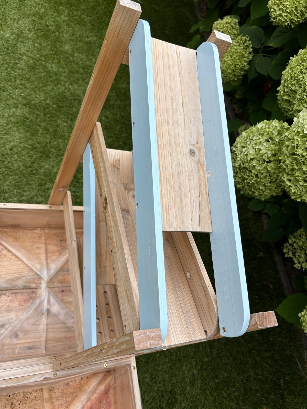 Zand- en watertafel met waterbaan, Ophalen