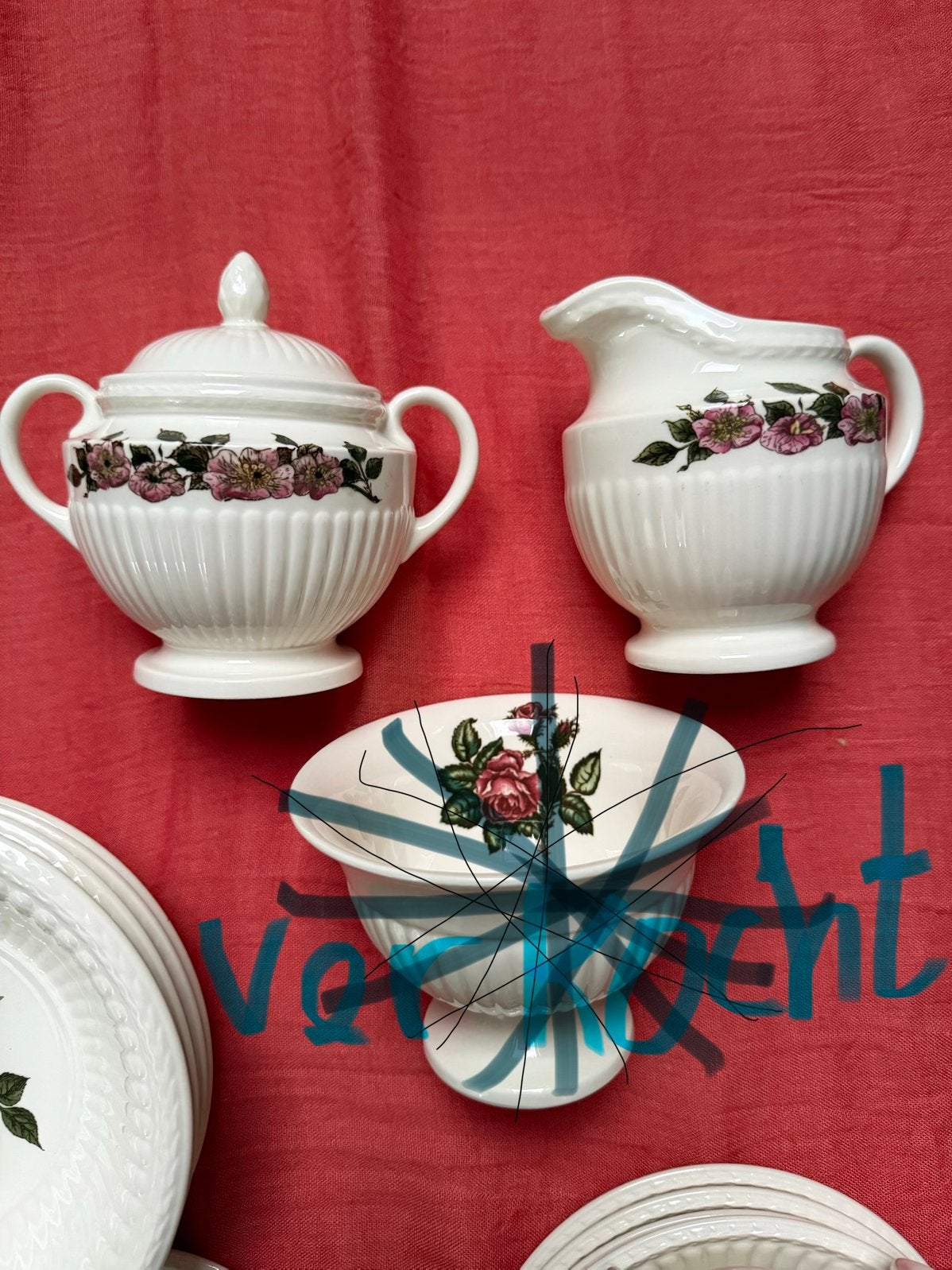 Wedgwood Briar Rose, Antiek en Kunst, Antiek | Servies compleet, Ophalen