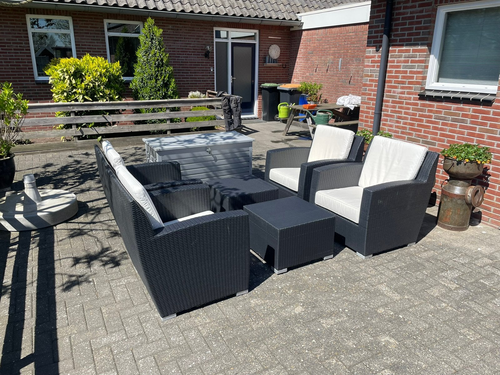 Brandon casual living loungeset van Kees Smit + opbergbox, Ophalen, 4 zitplaatsen, Zo goed als nieuw, Loungeset