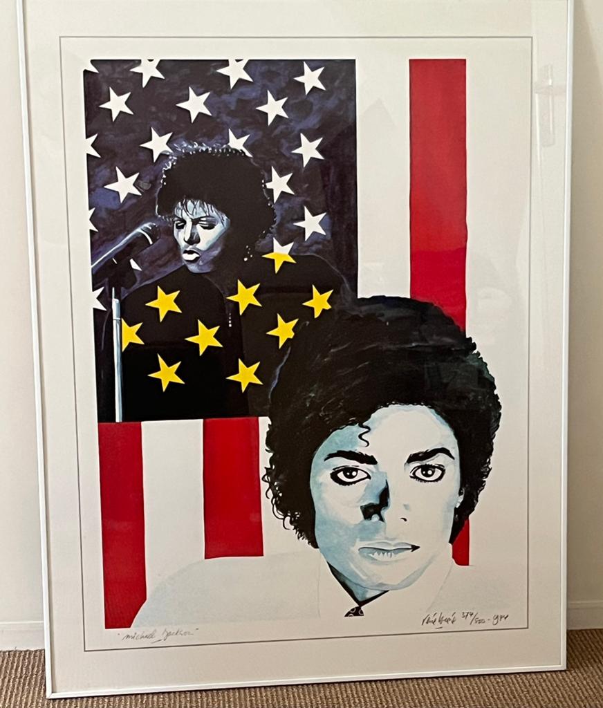 Michael Jackson - originele zeefdruk - gesigneerd, Ophalen of Verzenden, Nieuw, Poster, Artwork of Schilderij, Gesigneerd