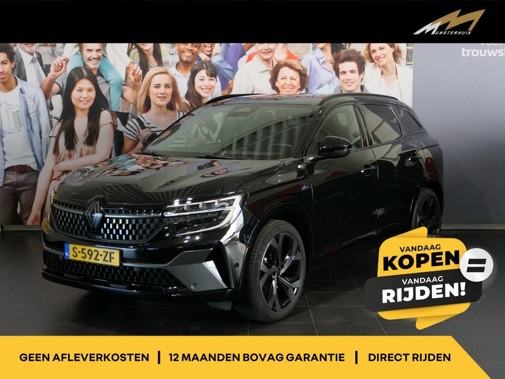 Renault Austral 1.2 E-Tech full hybrid 200 techno esprit Alp, Gebruikt, Leder en Stof, Zwart, Bedrijf