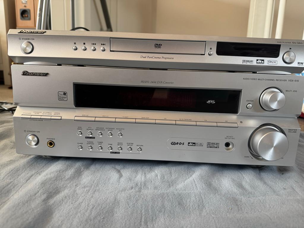 Pioneer DVD-speler en AV-receiver set met afstandsbediening, Ophalen, Zo goed als nieuw, Pioneer