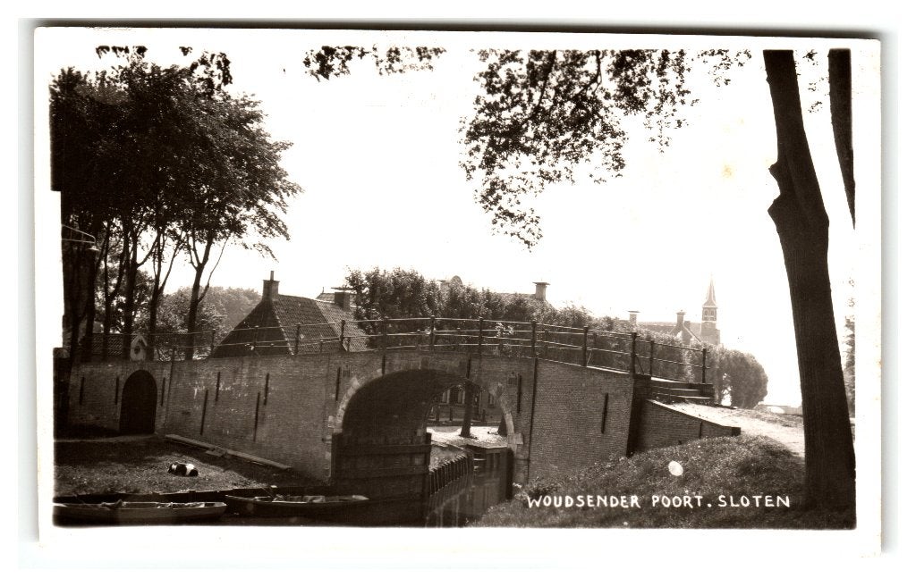 Sloten, Woudsender Poort, Verzenden, 1940 tot 1960, Gelopen, Friesland