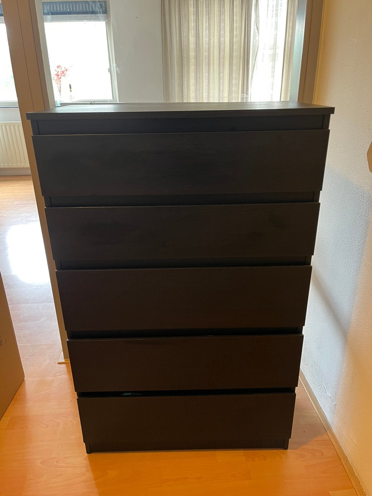 IKEA Kullen ladekast 5 lades (chest of 5 drawers) - black, Huis en Inrichting, Ophalen, 5 laden of meer, 100 tot 150 cm, 50 tot 100 cm