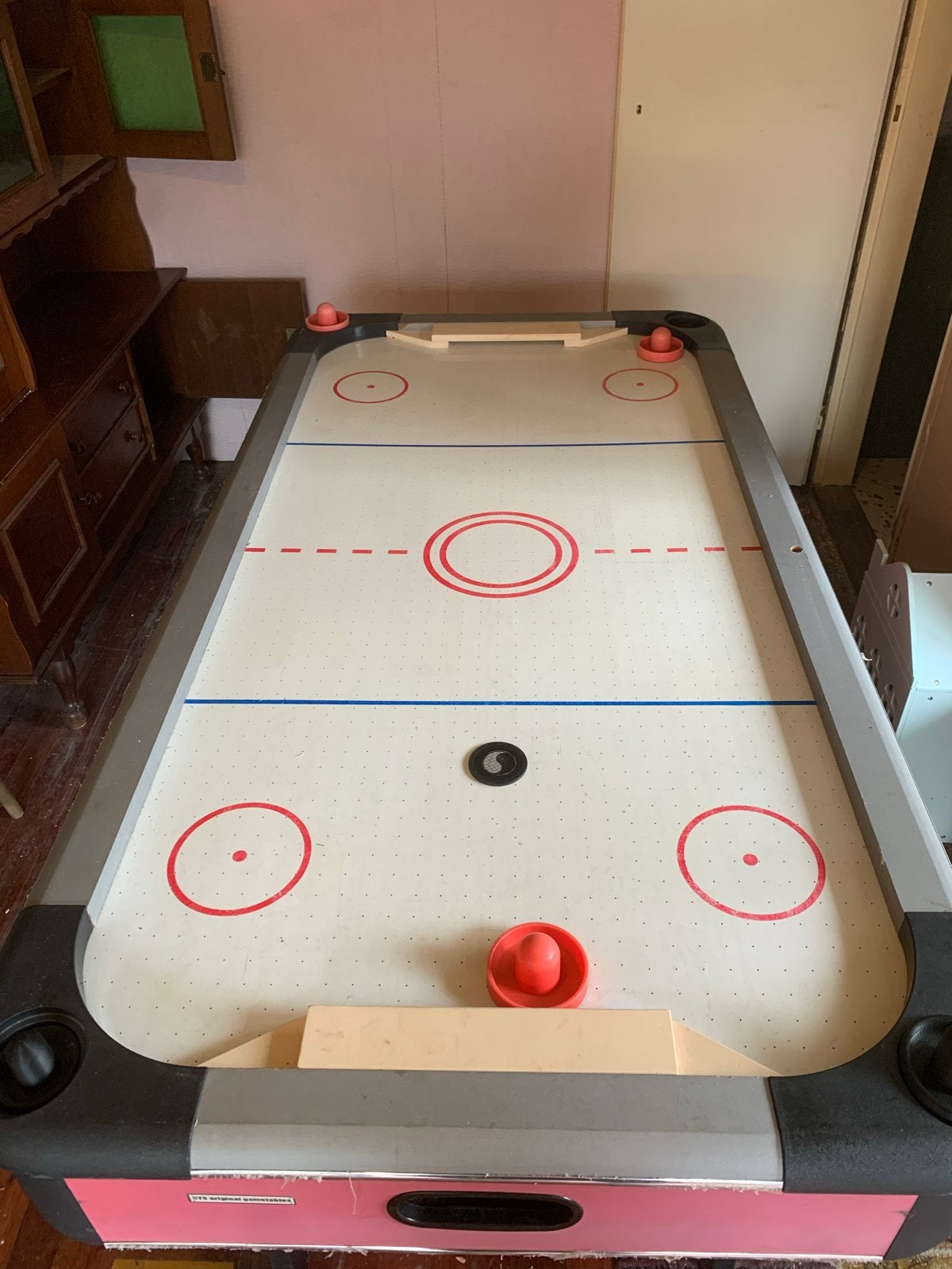 Airhockeytafel - Compleet met accessoires, Ophalen, Gebruikt