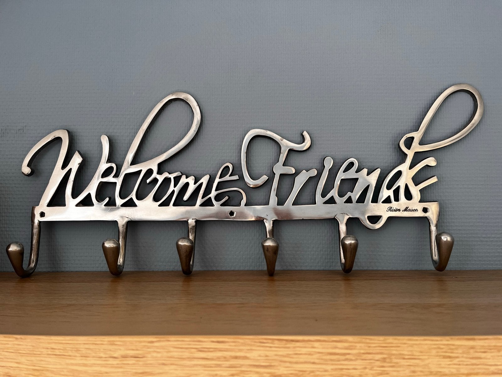 Rivièra Maison kapstok "Welcome Friends", Huis en Inrichting, Ophalen of Verzenden, Zo goed als nieuw, Metaal, Wandkapstok