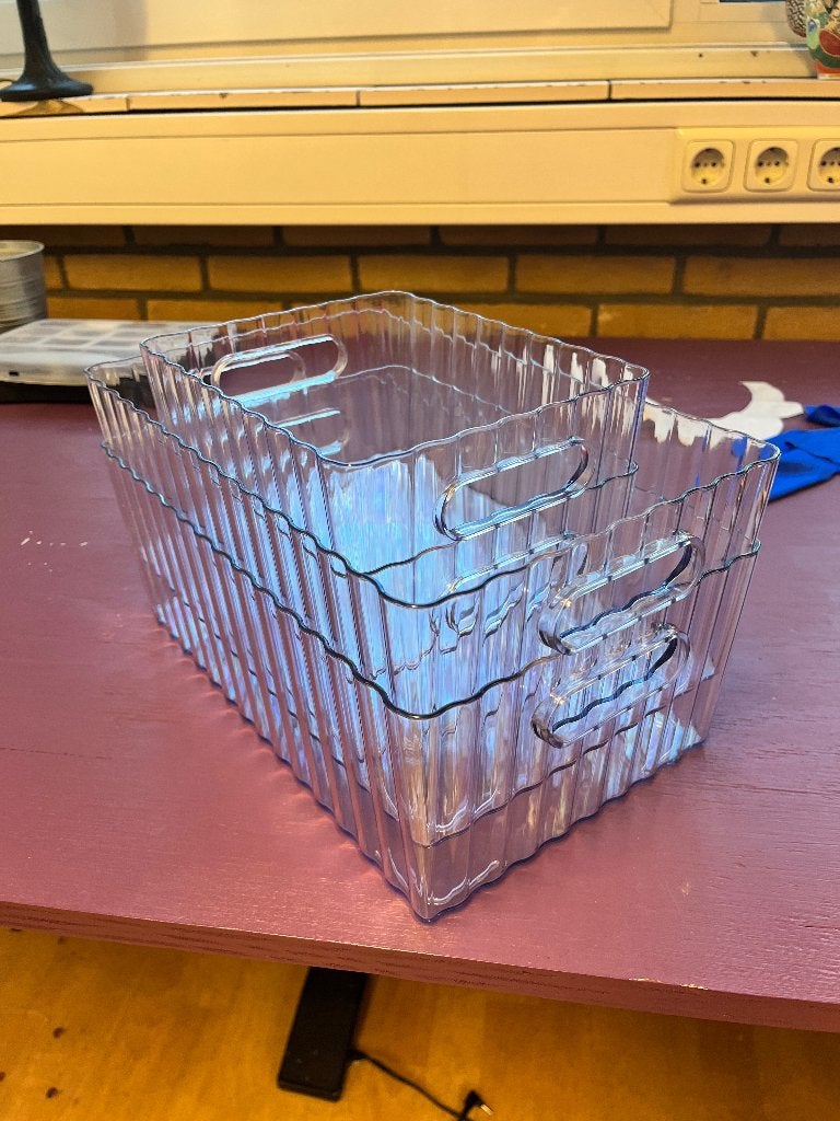 Plastic opberg bakken, Ophalen, Minder dan 50 cm, Minder dan 40 cm, Nieuw