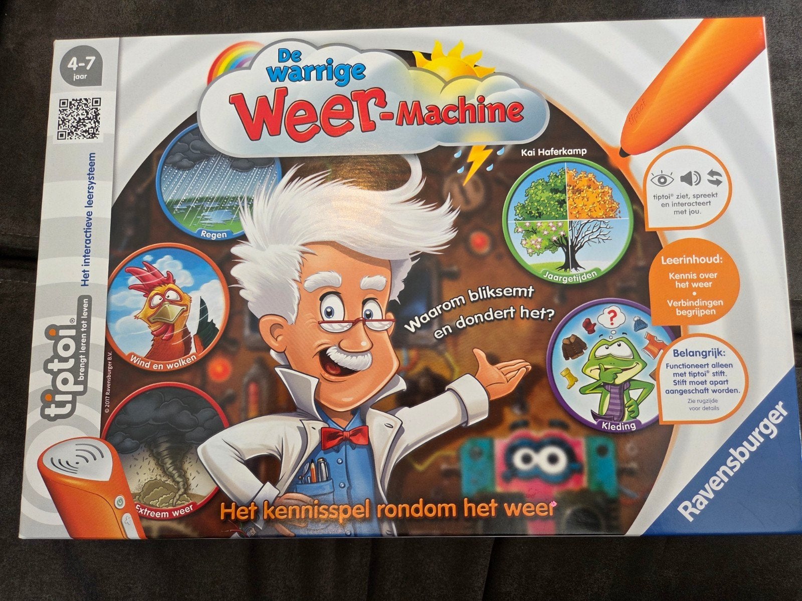 Tiptoi De Warrige Weer-Machine Kennisspel Ravensburger, Kinderen en Baby's, Speelgoed | Educatief en Creatief, Ophalen of Verzenden