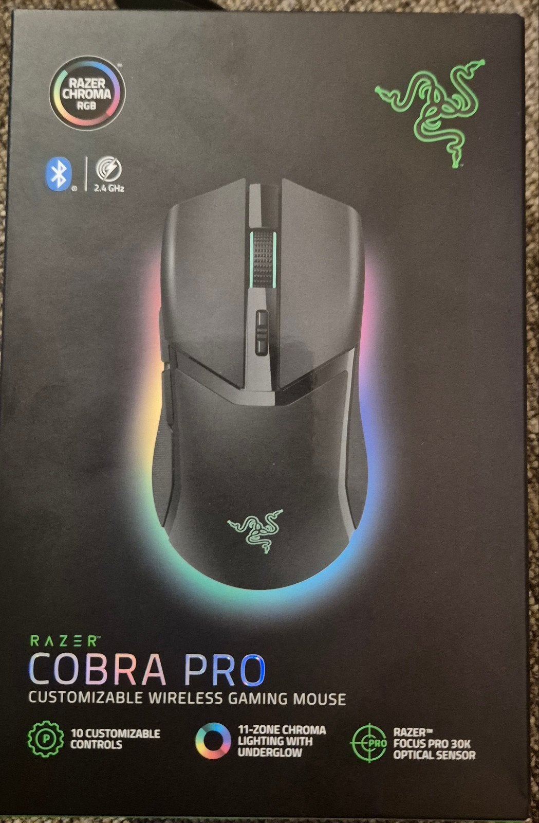 Razer Cobra Pro Draadloze Gaming Muis - Nieuw in Doos, Computers en Software, Muizen, Rechtshandig, Muis, Gaming muis, Nieuw