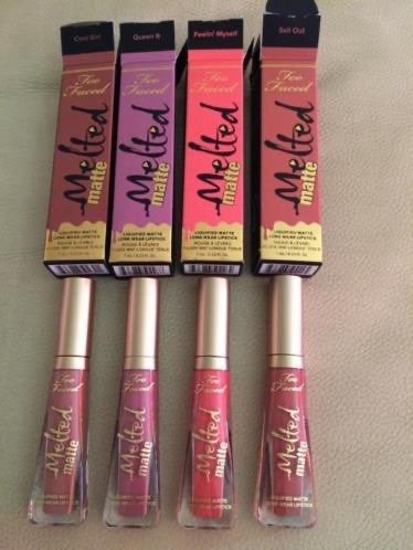 Too Faced Melted Matte Longwear Lipstick-nog 3 kleuren-Nieuw, Nieuw, Ophalen of Verzenden, Make-up, Overige kleuren