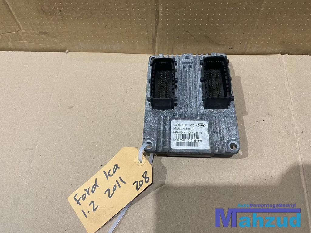 FORD KA 2 1.2 ECU Motormanagement 5SF9ACD032 2008-2016, Gebruikt, Info@ford.com, Ophalen of Verzenden, Ford
