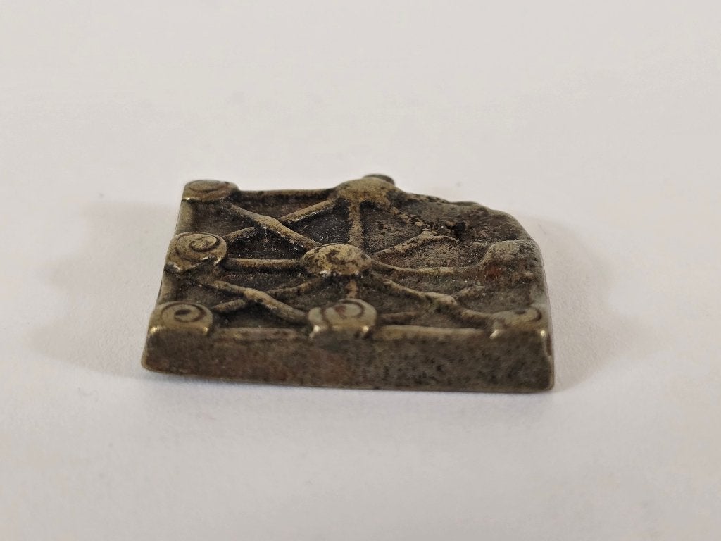 Goudgewicht #4, messing of brons, Akan, Ghana, 18e 19e eeuw, Ophalen of Verzenden