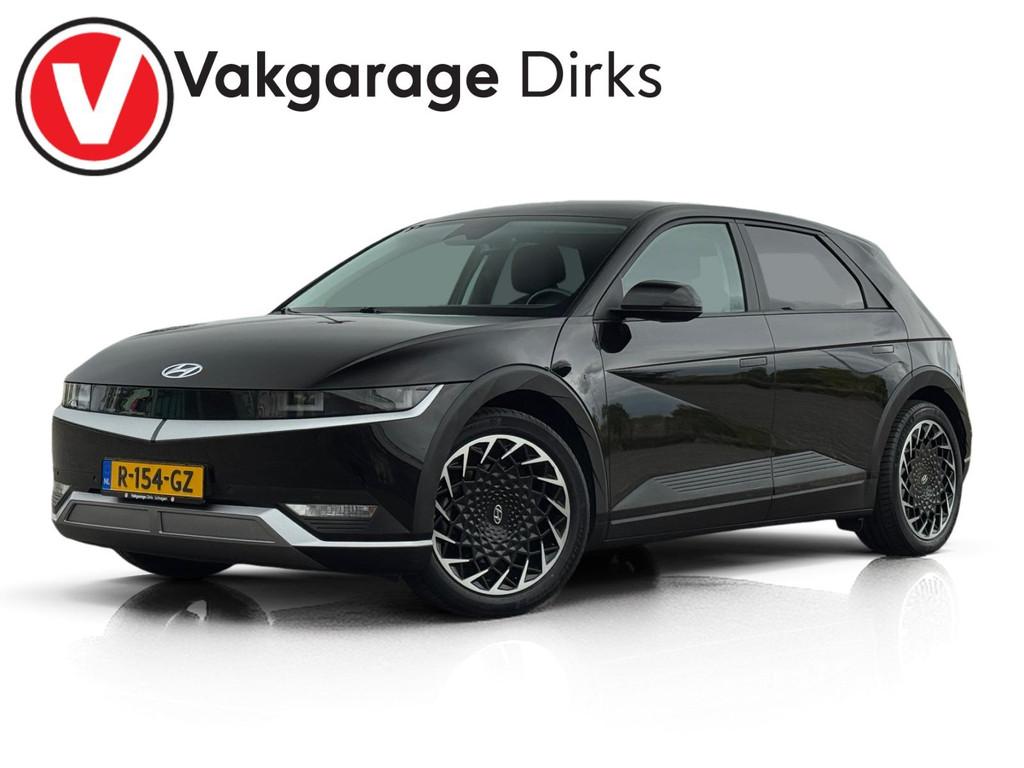 Hyundai IONIQ 5 Connect+ 73kWh ✅ Warmtepomp ✅ Trekhaak, Auto's, Automaat, Achterwielaandrijving, Gebruikt, Zwart
