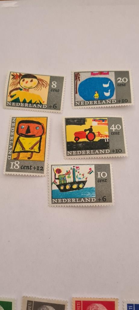 8122 nederland kinderpostzegels 1965, Postzegels en Munten, Postzegels | Nederland, Verzenden
