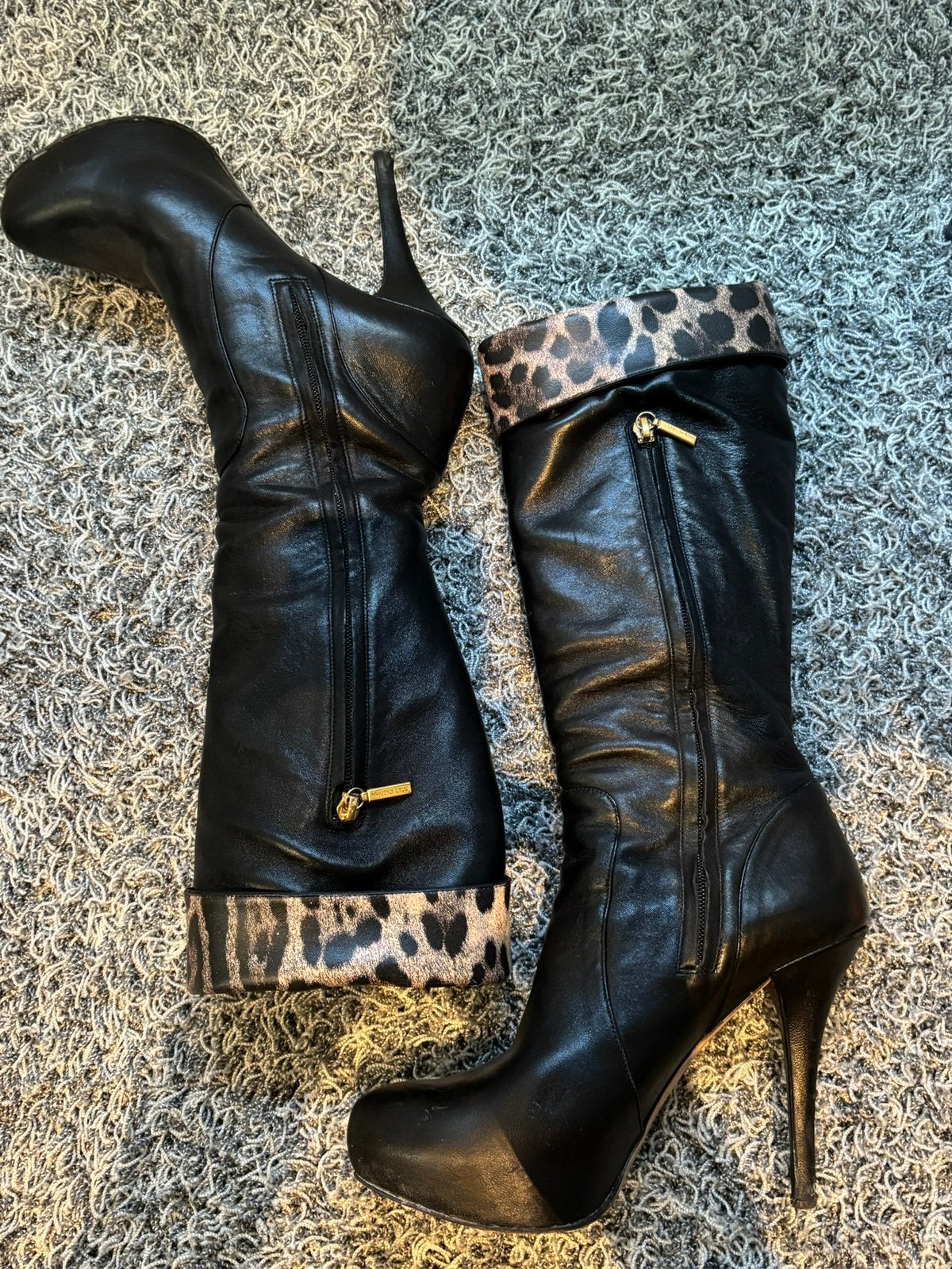 Dolce&gabanna hoge laarzen met plateau maat 40, Hoge laarzen, ., Zwart, Ophalen of Verzenden