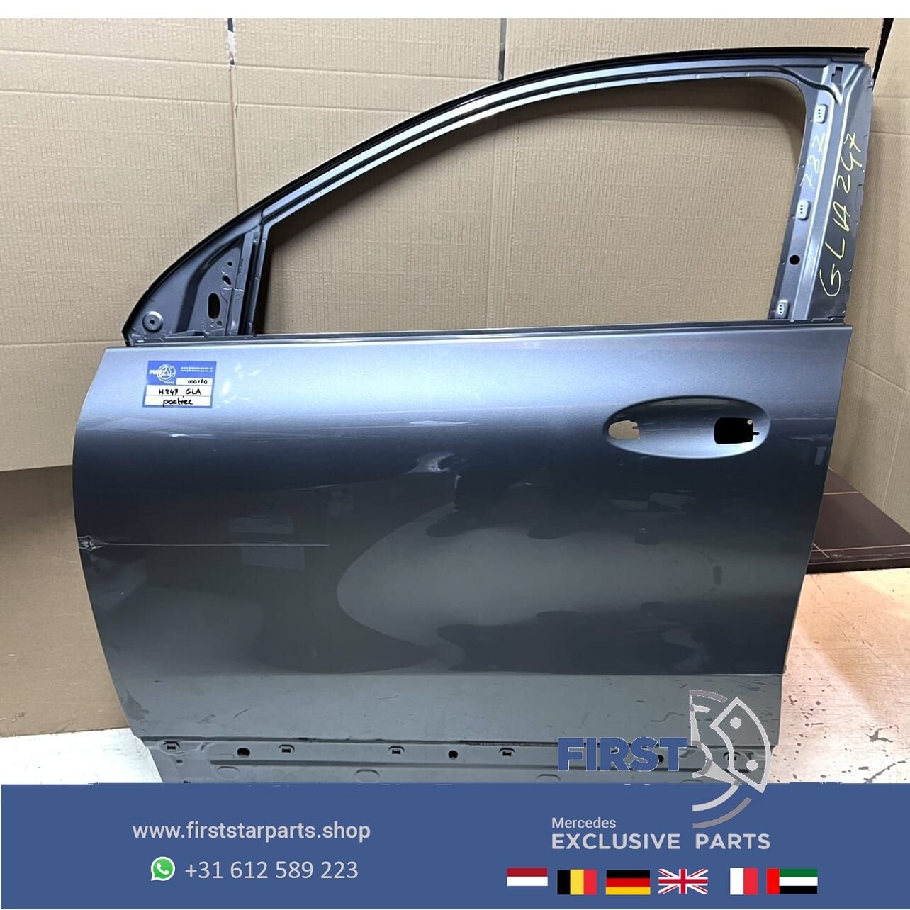 H247 GLA DEUR PORTIER GRIJS LINKS VOOR Mercedes GLA Klasse 2, Gebruikt, -, Deur, Voor