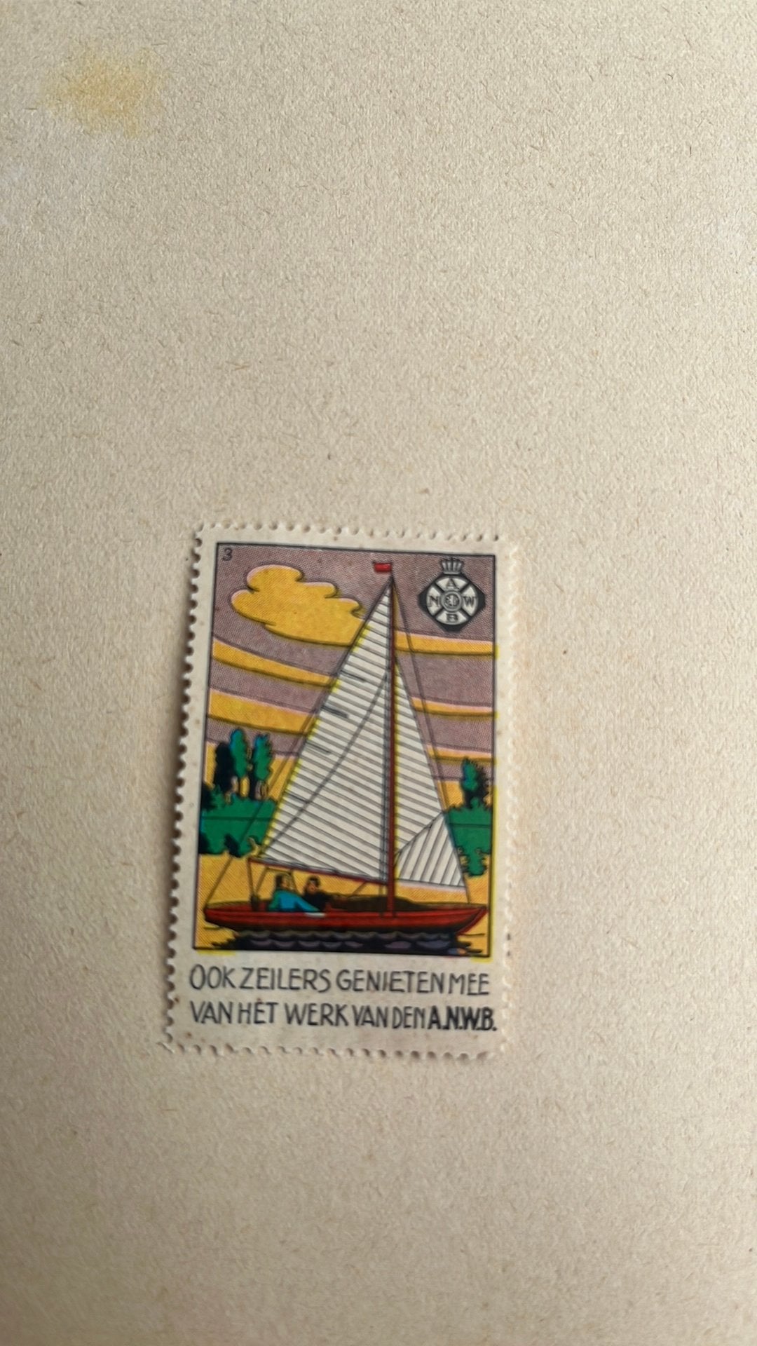 Sluitzegel ANWB zeilboot, Verzenden, Gebruikt
