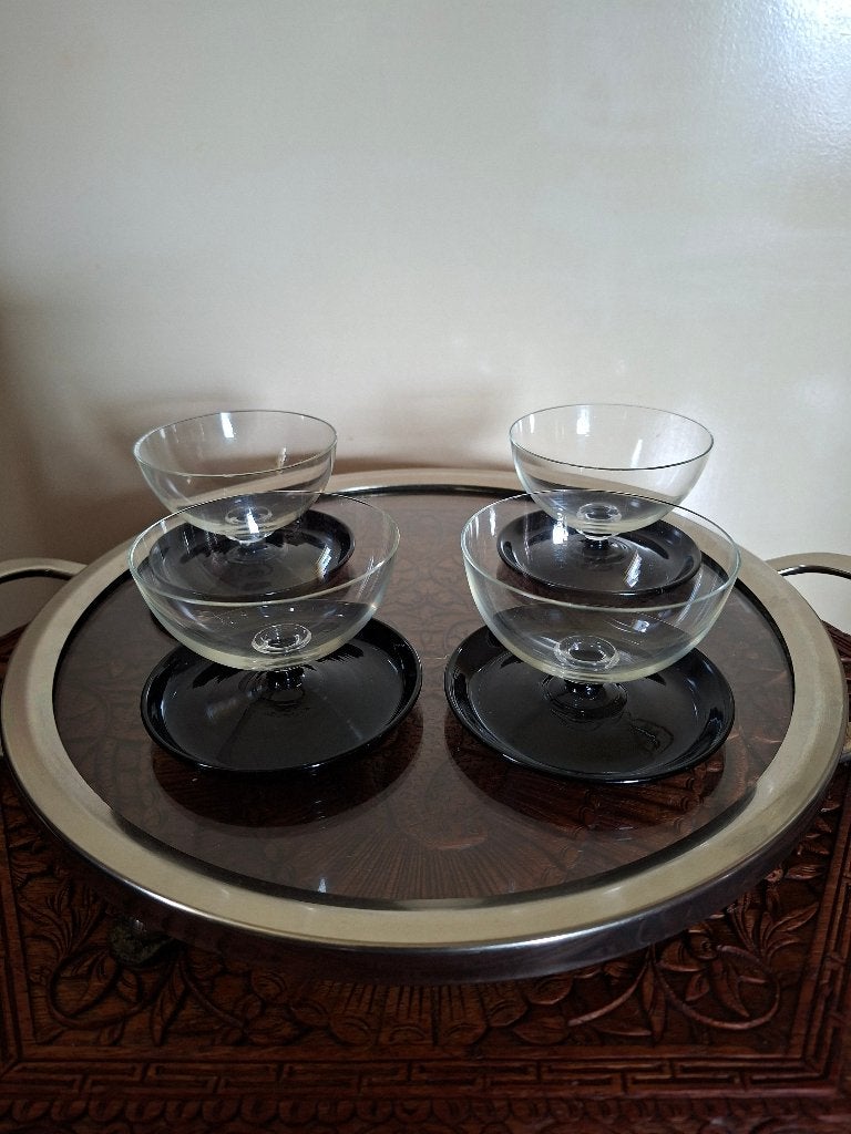 Ijs coupes / desert coupes Art Deco Leerdam Copier, Ophalen
