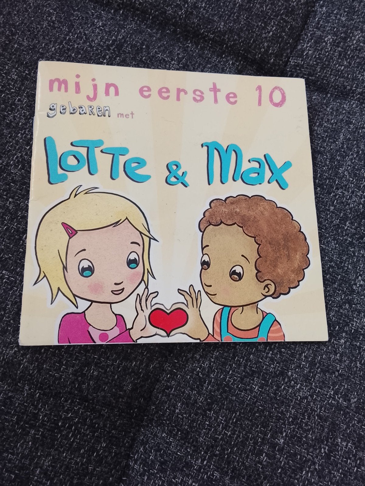 Mijn eerste 10 gebaren met Lotte & Max - Gebarenboekje, Ophalen of Verzenden, Gelezen