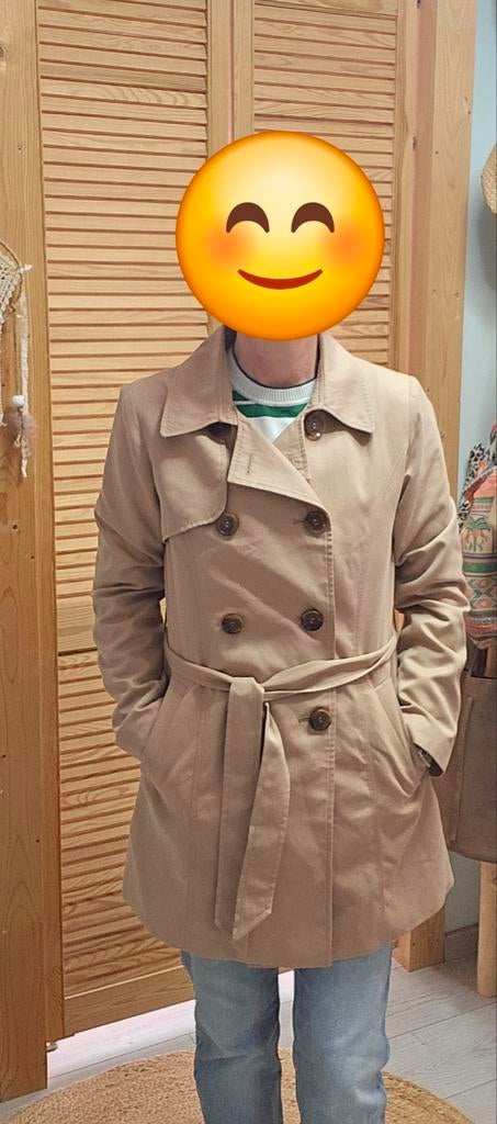 zgan dames Only trenchcoat - Maat S, Only, Beige, Ophalen of Verzenden, Zo goed als nieuw