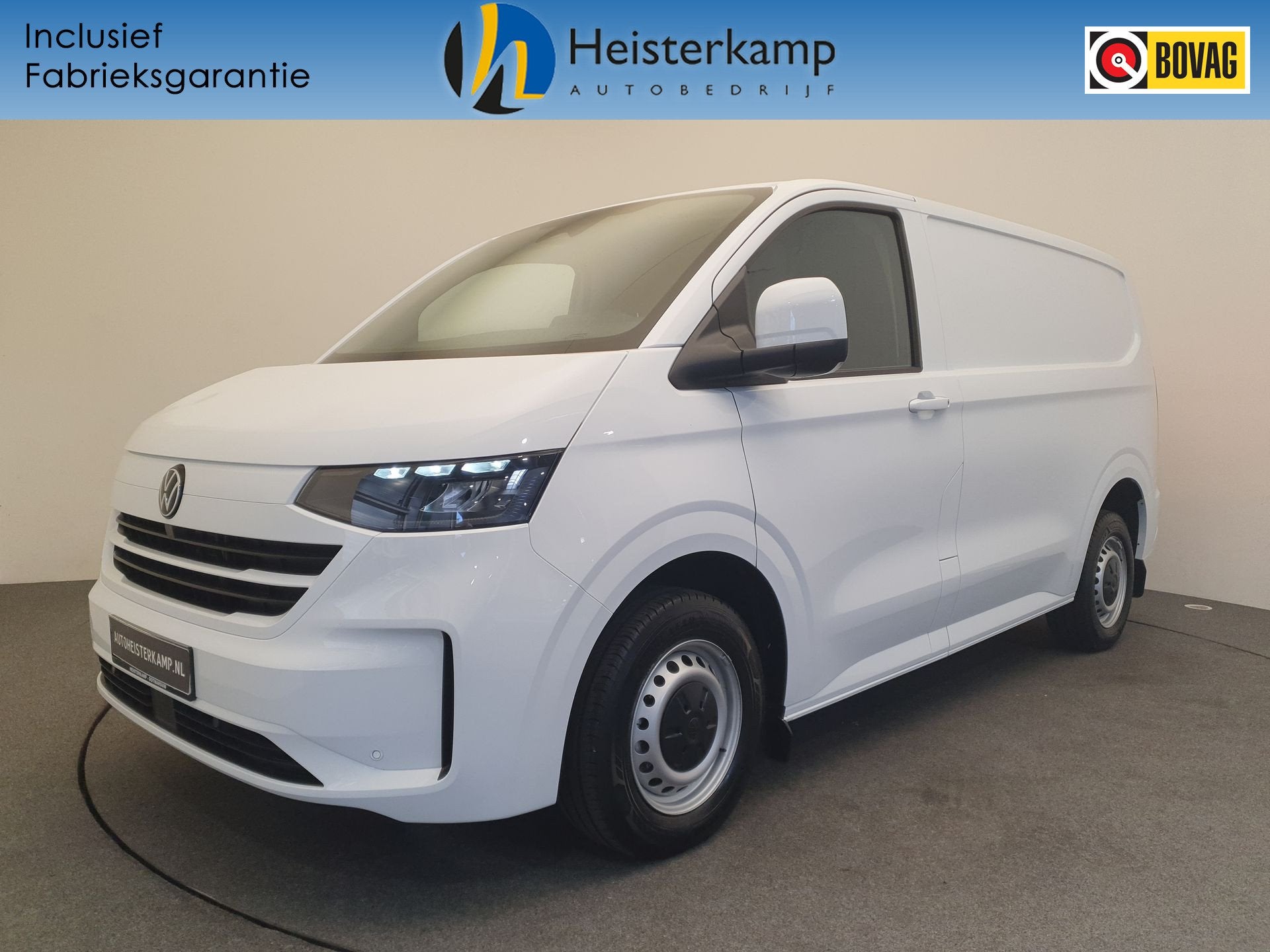 Volkswagen E-Transporter 64 kWh Camera, App connect, Climatr, Auto's, Automaat, Verwarmde buitenspiegels, Zwart, Wit