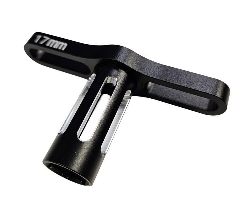 17mm aluminium wiel sleutel zwart, Hobby en Vrije tijd, Ophalen of Verzenden, Nieuw
