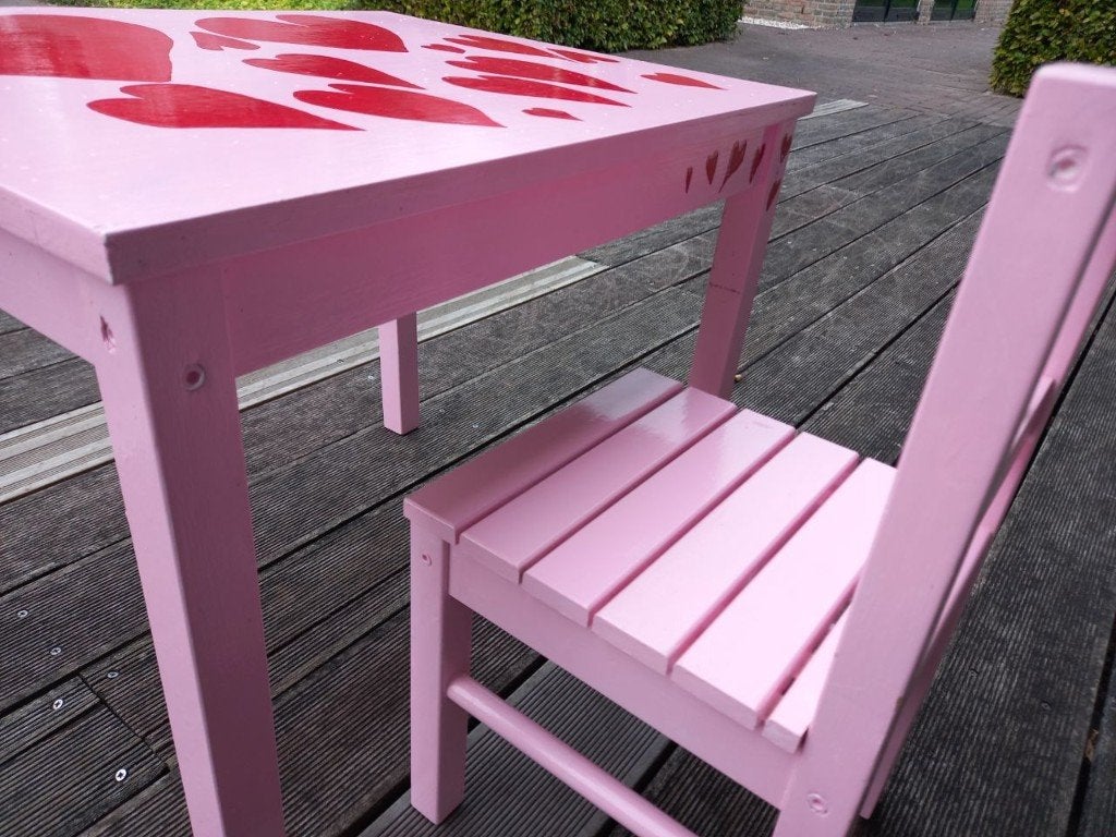 Kindertafel met stoel, Ophalen, Gebruikt, Tafel(s) en Stoel(en)