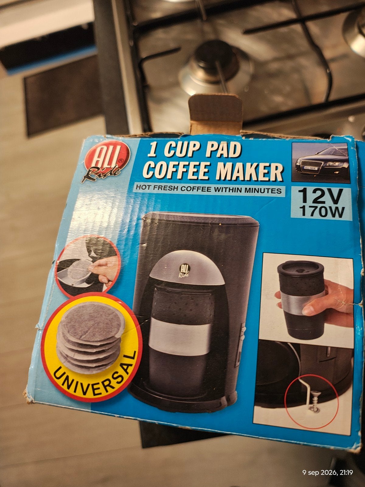 koffiezetapparaat 12 volt nieuw, Ophalen, Nieuw