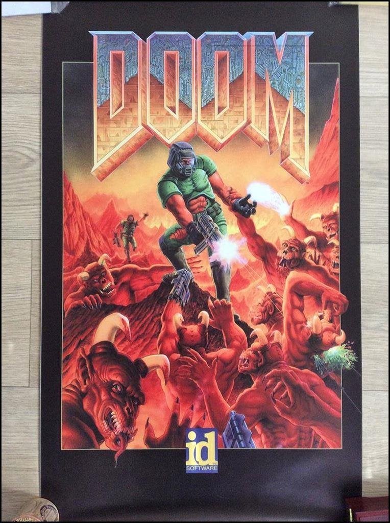 [Grote Poster] DOOM Retro PC Gaming, Spelcomputers en Games, Games | Overige, Shooter, Verzenden, 1 speler, Nieuw